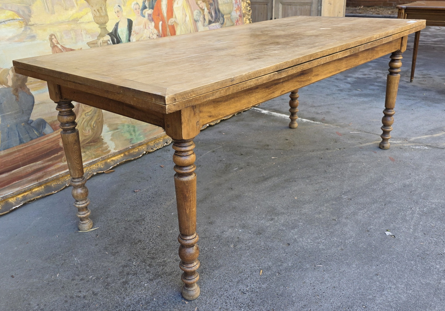 An extending French Farmhouse Table